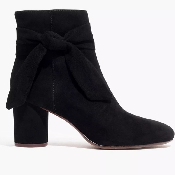 Madewell Esme Bow Black Booties - Picture 3 of 8